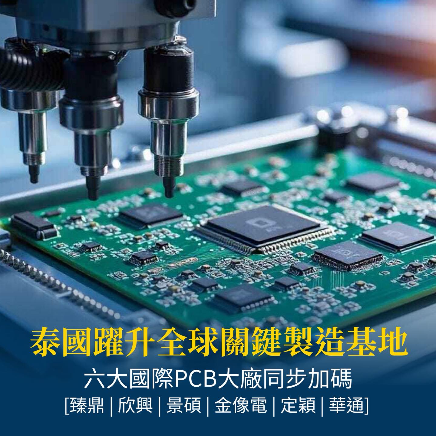 泰國PCB產業投資趨勢：臻鼎、欣興、景碩等六大國際PCB大廠加碼泰國製造基地