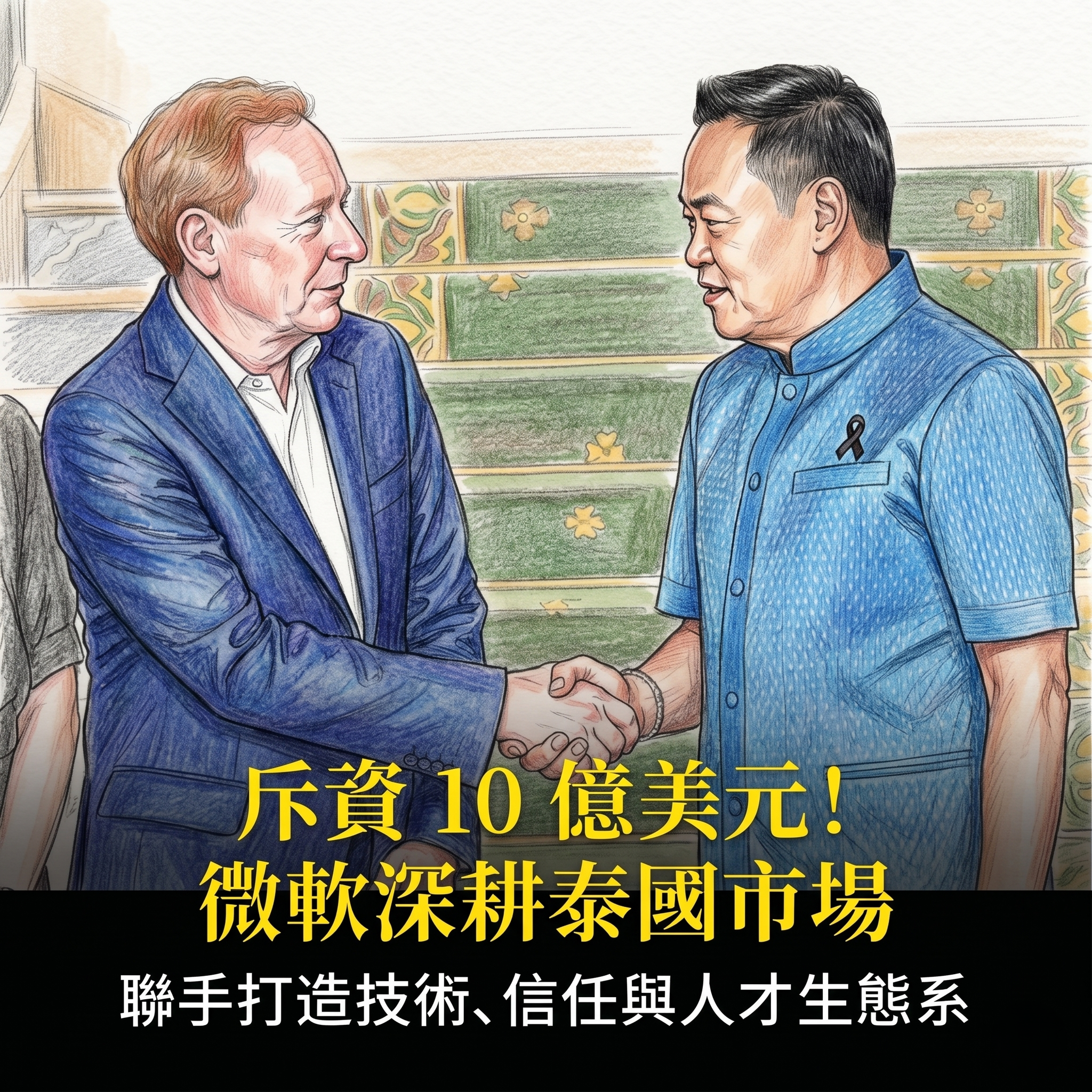 微軟宣布投資泰國10億美元 與泰國政府合作發展數據中心與數位基礎建設